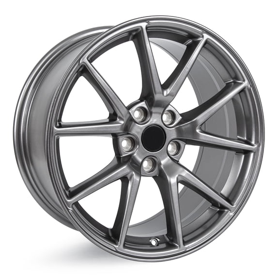 18" Wheel Rim for Tesla Model 3 2017-2023 18x8.5" 5-Lug Alloy Black Rim