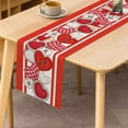 thumbnail image 2 of SUNOLIFE Valentine Table Runner Red Valentine's Day Kitchen Dining Table Decorations 13 x 108 Inch, 2 of 4