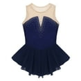 thumbnail image 3 of DPOIS Big Girls Rhinestone Sleeveless Ice Skating Dress, 3 of 5