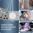 thumbnail image 6 of For Samsung Galaxy S25 FE Case, Matte Translucent Back Cover Anti-Scratch [Compatible with Magsafe] Shockprof Bumper Rugged Camera Lens Protective Phone Case for Samsung Galaxy S25 FE, Gray, 6 of 6