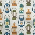 thumbnail image 1 of oneOone Tissu Popeline de Coton Blanc Matériau de Robe Rétro Imprimé Tissu au Mètre 42 Pouces de Large, 1 of 5