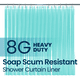 thumbnail image 1 of Forro para Cortina de Ducha PEVA 8G 72'x72' Azul Resistente Impermeable Antimoho Liba, 1 of 7