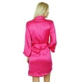 thumbnail image 5 of Bimba Women Short Satin Robe Getting Ready Bride Bridesmaid Robes Coverup Gift, 5 of 9