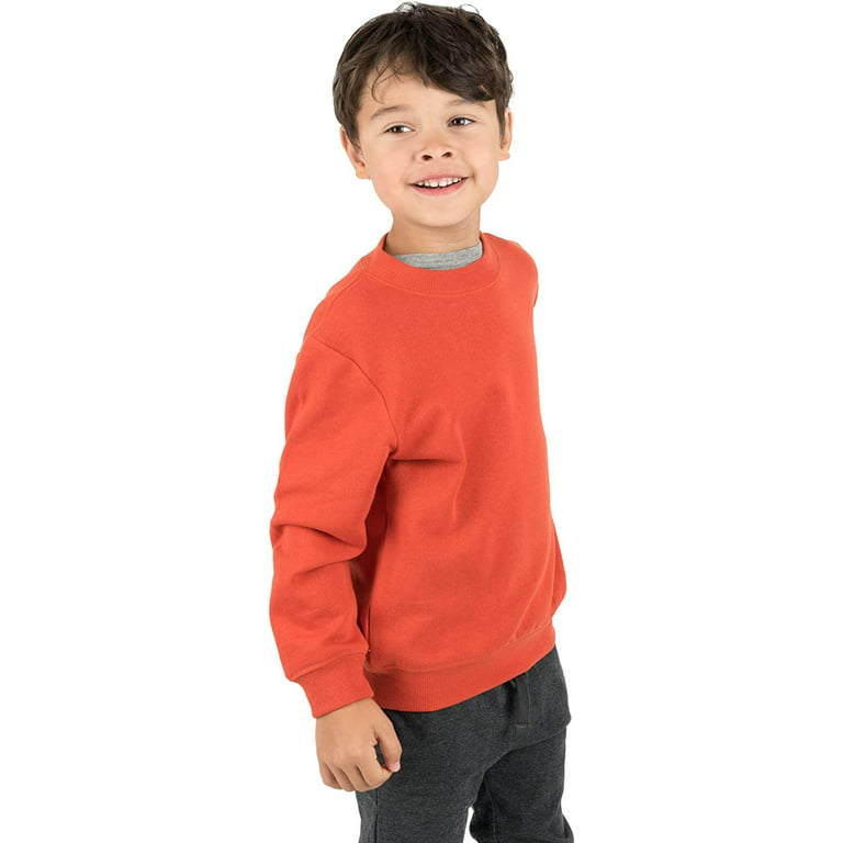 Leveret Kids & Toddler Boys Girls Long Sleeve Sweatshirt Orange (Size 10  Years)