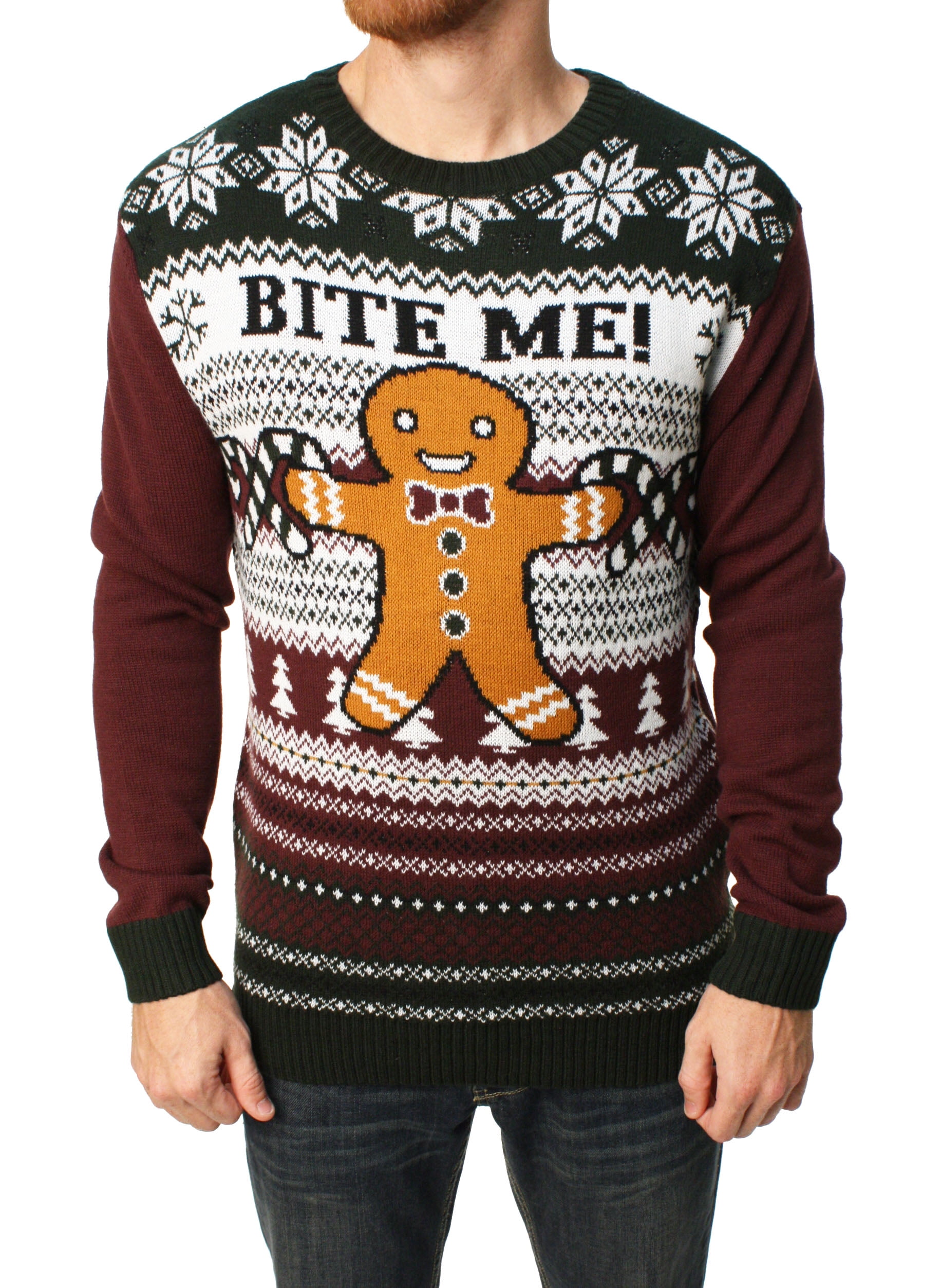 gingerbread man ugly sweater