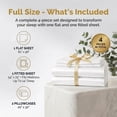 thumbnail image 6 of Lipa Satin Sheets Full Sheet Set, Silky Luxury Bed Sheets With Deep Pocket,4 Pieces,White, 6 of 8