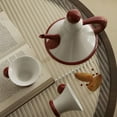 thumbnail image 5 of Ceramic Teapot with Cups Set Porcelain Tea Set Tea Lovers Gift Tea Kettle Kung Fu Tea Pot Set, 5 of 7