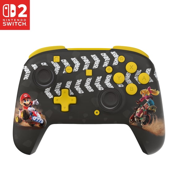 Turtle Beach Rematch Wireless Controller (Mario Kart World) - Officially Licensed for Nintendo Switch 2, Nintendo Switch - TMR thumbsticks, Customizable RGB, Rechargeable Battery