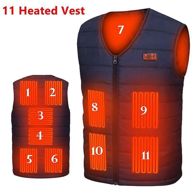 Chaleco térmico para mujeres y hombres, chaqueta térmica inteligente, batería no incluida Kuyhfg Bienvenido a Kuyhfg