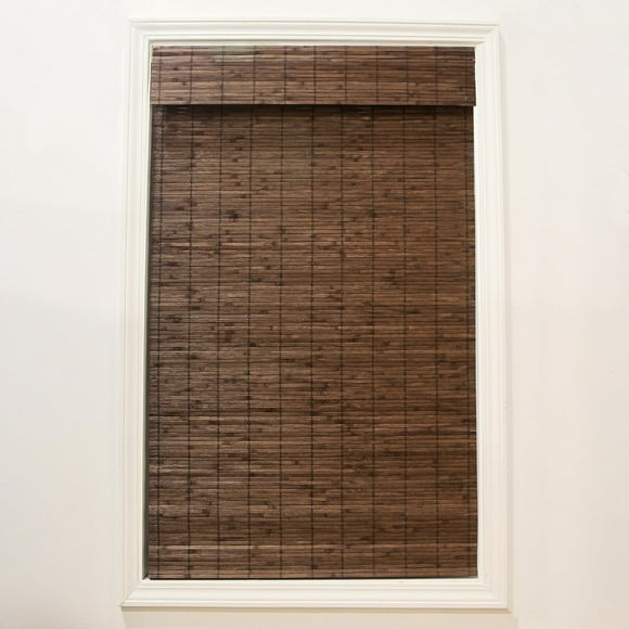 Radiance Cordless Bamboo Roman Shades for Windows - Flatstick Bamboo Blinds for Semi-Private Light Control - Easy to Lift & Fold