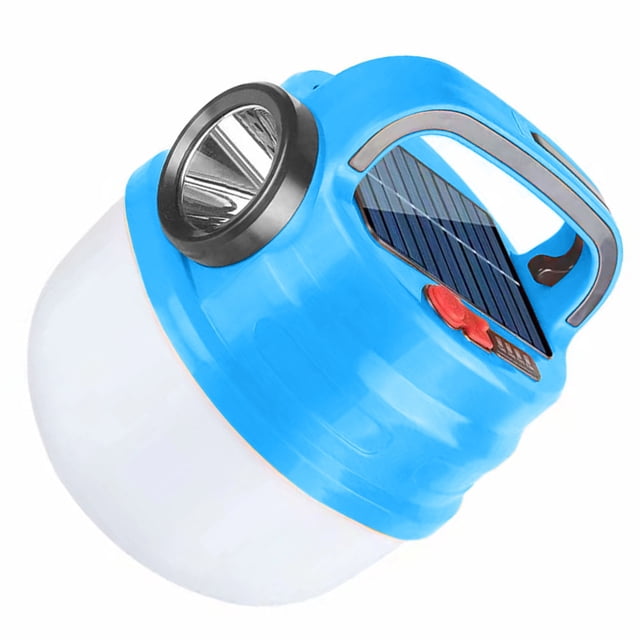 Lámparas de emergencia USB Likrtyny colgante Solar multifuncional recargable impermeable 6 modos con gancho plegable para actividades al aire libre