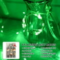 thumbnail image 3 of Green Fairy Lights Battery Operated (Included), 8 Modes & Auto Timer, 2 Packs 5m 50Led Mini Twinkle Silver Wire Firefly Starry Lights, Waterproof Battery Operated Lights for Mason Jars Bottle, 3 of 12