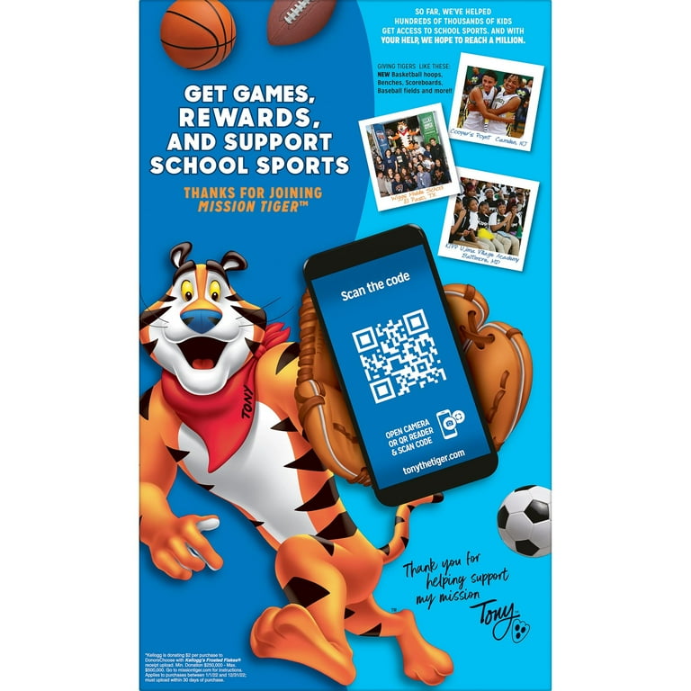 Kellogg's Frosted Flakes Chocolate Milkshake Cereal - 12 Pack Family Breakfast Boxes