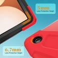 thumbnail image 4 of For Samsung Galaxy Tab A11+ 2025/Tab A9+ 2023 Case 11 inch (SM-X310/X315/ SM-X210/X216), 360 Hand Strap, Shoulder Strap, Kickstand, Rugged Drop Protection, Red, 4 of 6