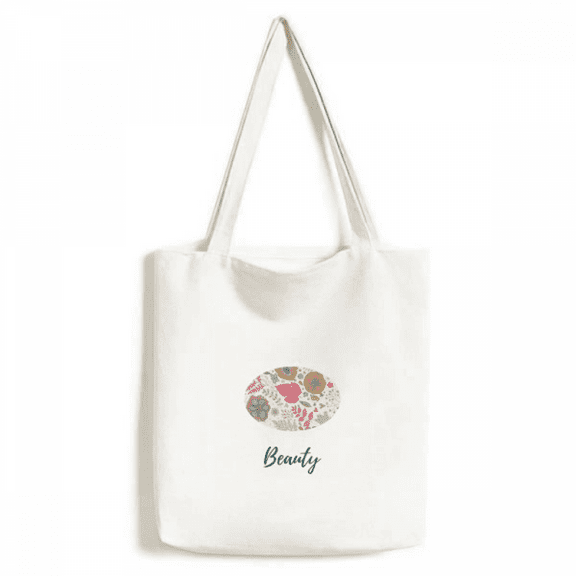 Painted Flowers Paint Tote Canvas Bag Shopping Satchel Casual Handbag
