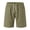 Army Green, variant on Hogleaql Mens Cotton Linen Shorts Elastic Waist Drawstring Casual Summer Beach Lounge Shorts Khaki S