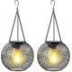 thumbnail image 1 of Solar Lantern, 2 Pack Outdoor Garden Solar Lantern with IP65 Waterproof Hanging Solar Light, Auto Switch Metal Yard Art Garden Light for Patio Lawn Ta, 1 of 5