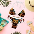 thumbnail image 6 of Retro Cat Detachable Sponge Adjustable Strap Bikini Set Two-Pack - Ideal for Beach & Pool Parties, 6 of 6