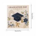 thumbnail image 4 of Sea Glass Art Kit, Graduation Day Mosaic Craft with Cap Diploma Design for DIY Keepsake Home Decor, 5.91 in, 4 of 4