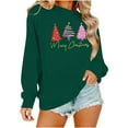thumbnail image 5 of hotojiny Women's Christmas Sweater Crew Neck Fashion Print Knit Pullover Casual Long Sleeve Oversized Tops Ugly Sweater, 5 of 6