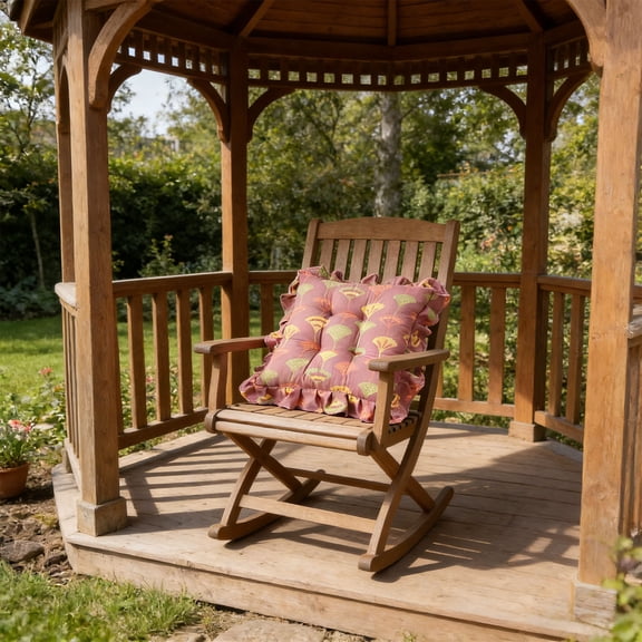 Eespoir Seat Cushion Dining Chair Pads, Velvet Ottoman Style Mat, Adjustable Strap Cushion for Colorful Seating, Indoor Outdoor Use, and Support