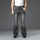 thumbnail image 4 of Pantalones vaqueros acampanados de primavera para hombre, pantalones vaqueros de corte acampanado, cómodos y ligeramente, 4 of 4