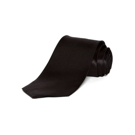 Polyester Slim Tie , 2 3/4"Black wide