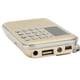 thumbnail image 2 of Radio numérique, mini radio portable, caisson de basses, lecteur MP3, haut-parleur de basses pour seniors, doré, 2 of 4
