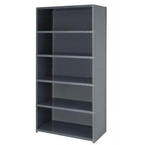 8 Shelf Closed Steel Shelving Unit - 18 x 36 x 75 in.