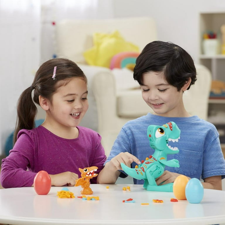 Play-Doh Dino Crew Crunchin' T-Rex Toy for Kids 3 Years and Up with Dinosaur  Sounds and 3 Play-Doh Eggs 