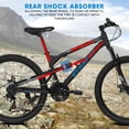 thumbnail image 2 of Ambifirner Mountain Bike, 26 inch Outdoor Cycling Bike,21-Speed/High-Carbon with Plus Shock Absorber , Adjustable Ergonomic Seat for Men Women Adult, MTB Bicycle with Suspension Fork, 2 of 9