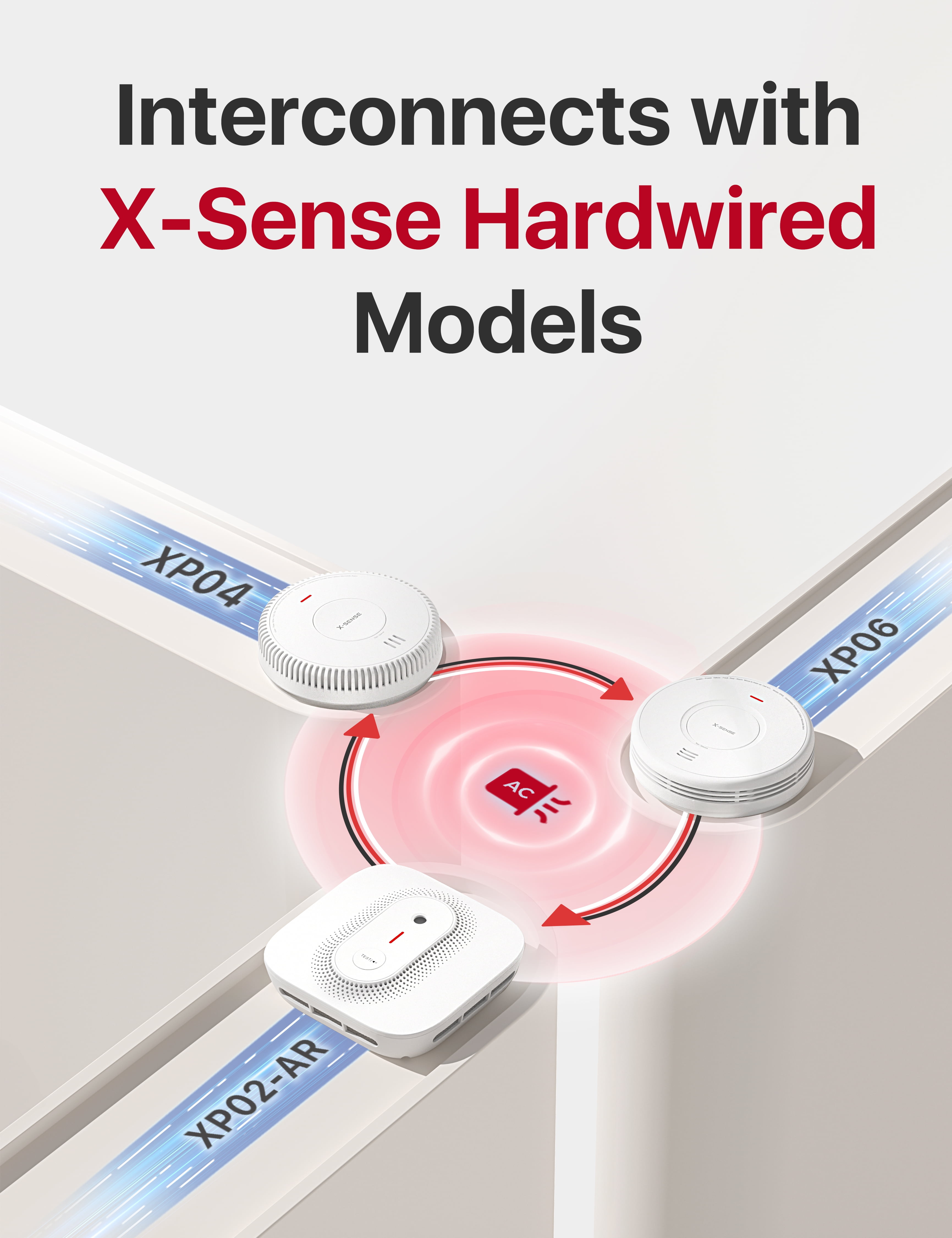 X-Sense Smoke Detector Carbon Monoxide Detector Combo