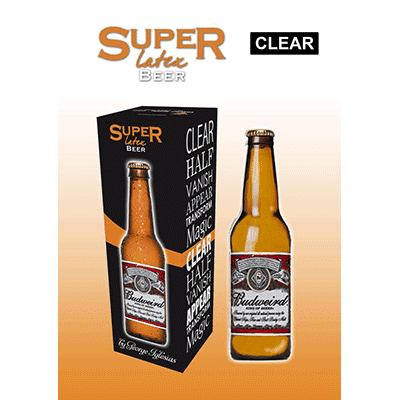 Super Latex Brown Beer Bottle(Empty) by Twister Magic - Trick