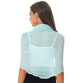 thumbnail image 6 of Alvivi Women's Sun Protection Chiffon Shawl Scarf Bolero Shrug Cardigan Sweater Light Blue One Size, 6 of 7