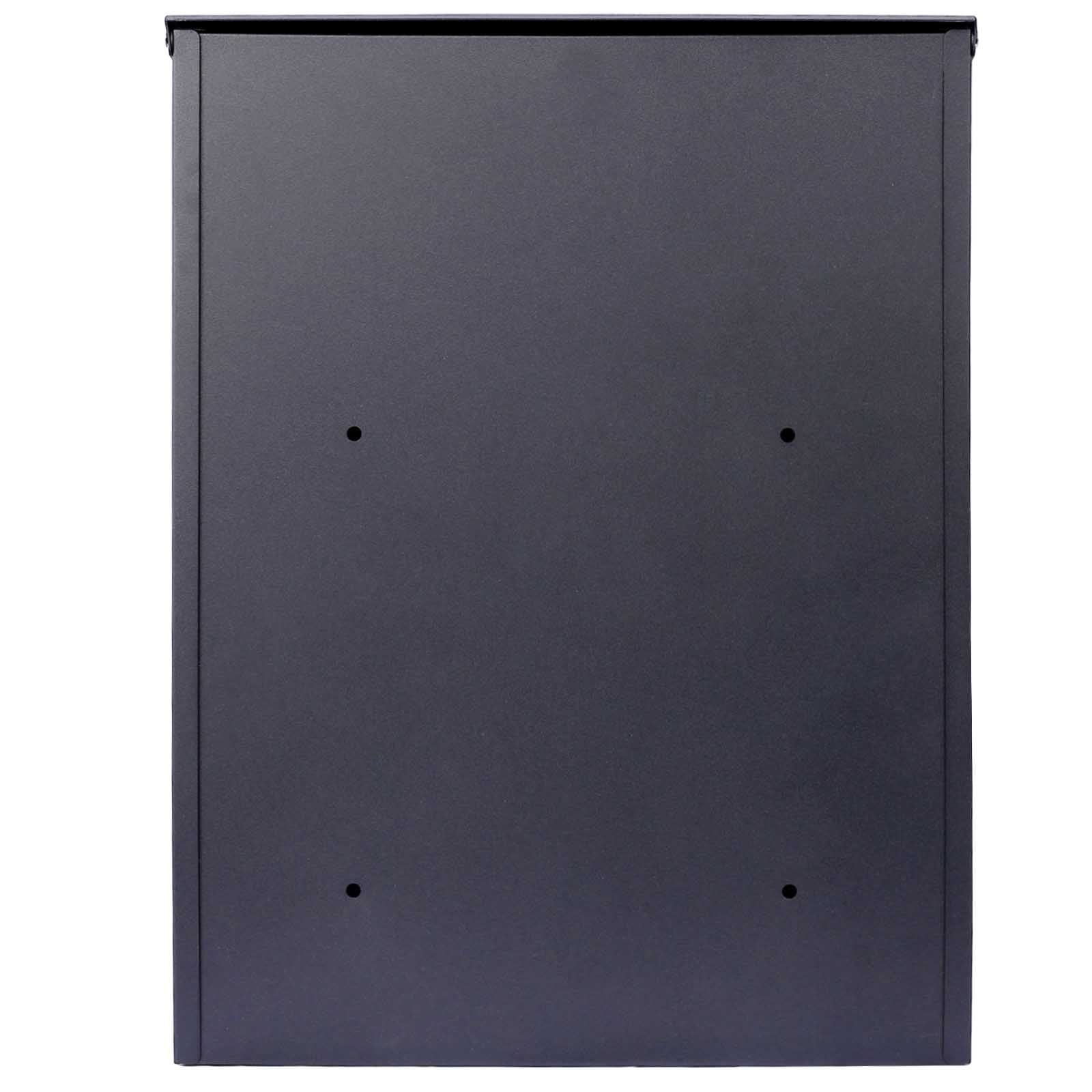 BARONAGE Package Delivery Boxes for Outside,Galvanized Steel Parcel Mailbox, Extra Large Mailbox, Wall Mounted Lockable Anti-Theft for Outdoor Porch,Curbside, Black