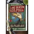 thumbnail image 3 of Lake Burton, Georgia, Tackle Shop Trout Vintage Sign (9x12 Wall Art Print, Home Decor), 3 of 3