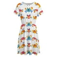thumbnail image 4 of Cute Crab Sundress Short Sleeve Dress Summer Women Clothes Dress for Women Dresses, 4 of 7