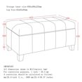 thumbnail image 3 of OTTOMANE À RANGEMENT RECTANGULAIR BRUN, 3 of 4
