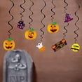 thumbnail image 3 of Decoraciones colgantes en espiral para Halloween, serpentinas colgantes en espiral con forma de esqueleto de fantasma y calabaza para el techo, 3 of 5