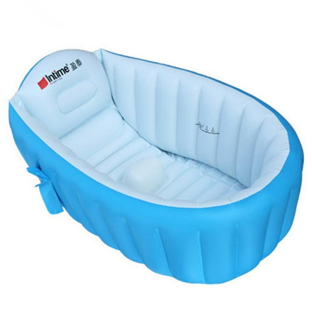 Bañera hinchable para bebés, piscina hinchable plegable para bebés, para bebés, Azul
