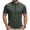 Dark Gray, variant on Mens Cycling Jersey Cycling Shirt Short Sleeve Bike Riding Shirt, 1/4 Zip Moisture Wicking Mock Neck Top, for Mountain Biking Track Training, Solid Color Quick Dry Activewear Tee