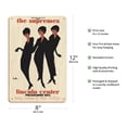 thumbnail image 2 of The Supremes - 1965 Lincoln Center Philharmonic Hall Concert - Vintage Music Poster by Joe Eula c.1965 - 8 x 12 inch Vintage Wood Art Sign, 2 of 4