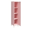 thumbnail image 4 of Novogratz Cache 1-Door Tall Single Metal Locker Style Storage Cabinet, Bashful Pink, 4 of 12