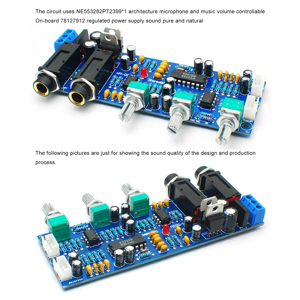 PT2399 Karaoke Board Microphone Amplifier Board Microphone Reverb Board