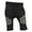 4006 Black, variant on Ma Croix Men's Slim Fit Stripe Color Zipper Accent Short Jogger