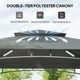 thumbnail image 4 of Outsunny 8' x 5' Grill Gazebo, Double Tiered Barbecue Gazebo, Dark Grey, 4 of 10