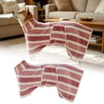 thumbnail image 2 of Striped Dog Bathrobe S Quick Dry Absorbent Pet Towel with Adjustable Belly Band,Pink, 2 of 7