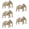 thumbnail image 3 of 5pcs Brass Metal Animal Statue Mini Ornament Mascot Statue Elephant Figure, 3 of 8