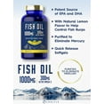 thumbnail image 3 of Fish Oil 1000mg | 300mg Omega 3 | 250 Count | Non-GMO and Gluten Free Supplement, 3 of 7