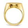 thumbnail image 2 of Real 14kt Yellow Gold 20.0x18.0mm Closed Back Men's Signet Ring Size: 10; for Adults and Teens; for Women and Men, 2 of 5